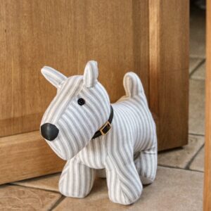 Cale porte chien - Rayé gris