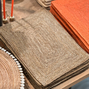 Set de table Raphia Thé - Fait main