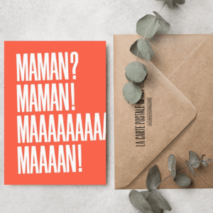 Carte "Maman" - Mamaaaaaaaaaan