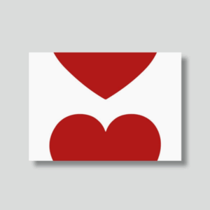 Carte "Love" - Cœur graphique