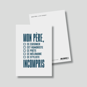 Carte "Papa" : Génie incompris