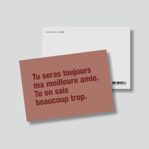 Carte "Best Friend" - Meilleure Amie