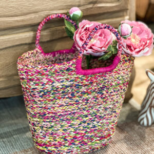 Panier Fushia - Fait main