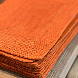 Set de table orange - Fait main