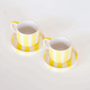 Lot de 2 tasses Expresso - Jaune