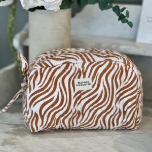 Trousse de Toilette - Zèbre Camel