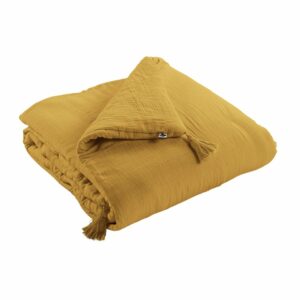 Bout de lit Gaze de Coton - Safran