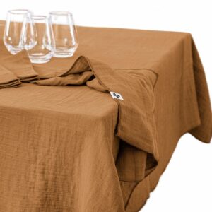 Nappe en Gaze de Coton - 150 x 250 Camel
