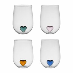 Verre coeur - Lot 4