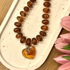 Collier Coeur - Terracotta