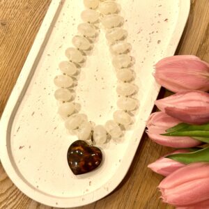 Collier Coeur - Léopard