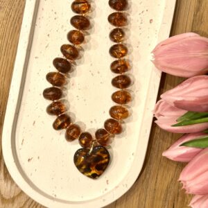 Collier Coeur - Rouille