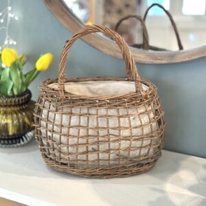 Panier Lin - Chiné