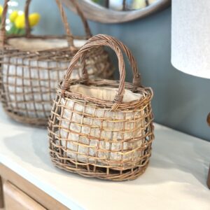 Panier Lin - Chiné